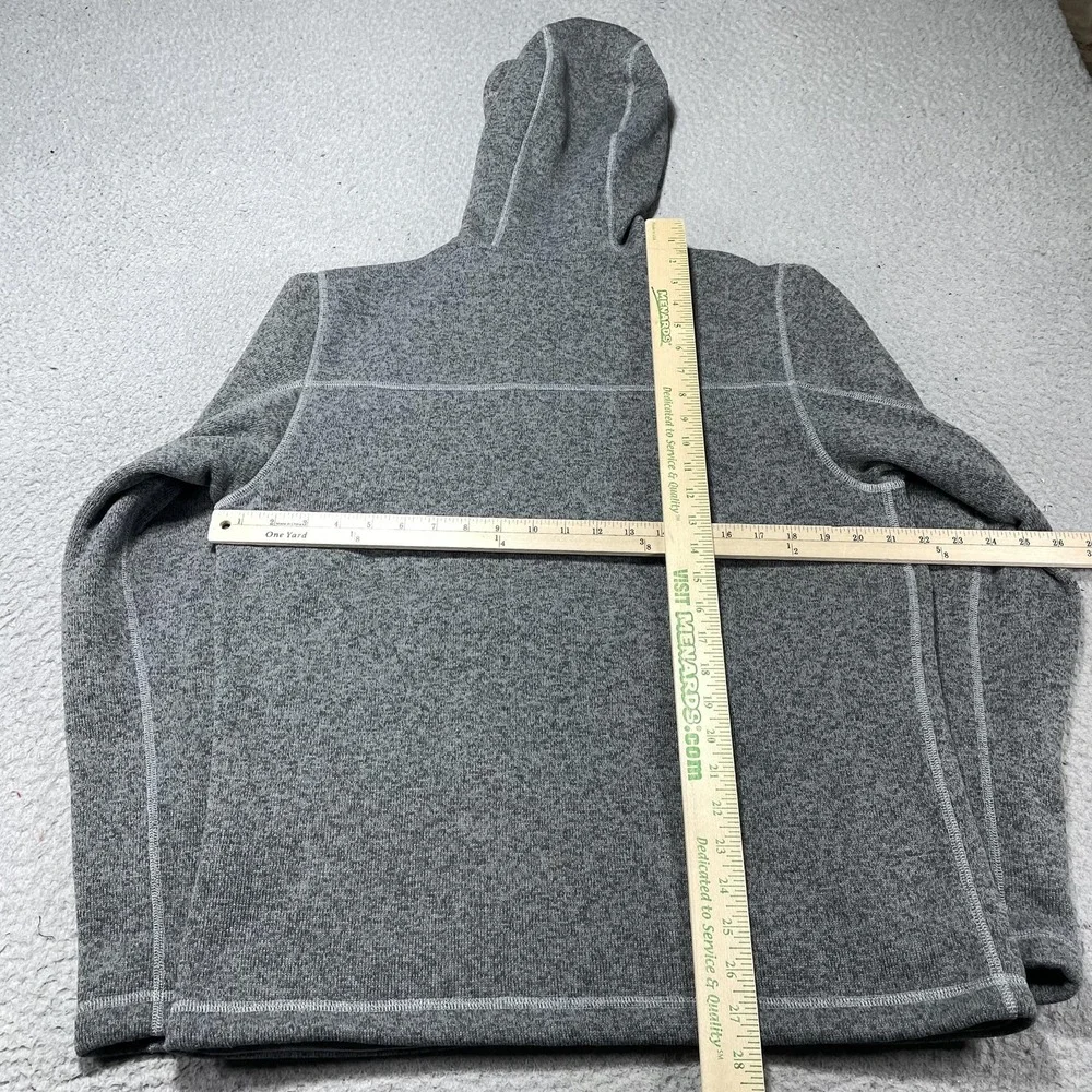 The North Face Jacket Mens Medium Gray Fleece Hooded Full Zip‎ Outdoor Thermal